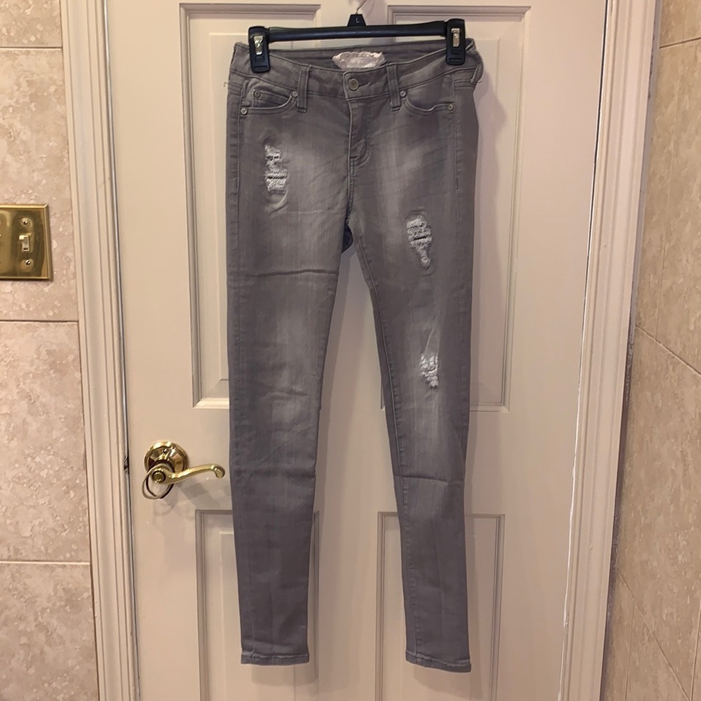 Grey Distressed Jeans From Altar’d State Size 26